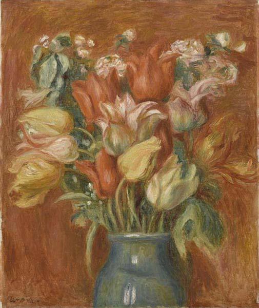 Pierre-Auguste Renoir Bouquet de tulipes France oil painting art